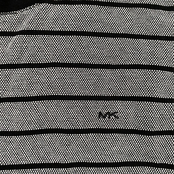 Michael Kors Men's Long Sleeve Shirt – Heather Gray and Black Stripes - Picture 3 of 5